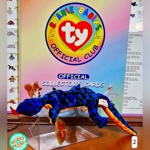 TY BEANIE BABY LIZZY THE LIZARD
